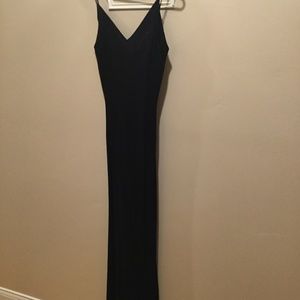 Never worn backless sensual long dress & shawl